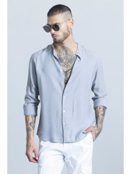 Snitch - Men Calista Light Blue Mandarin Shirt