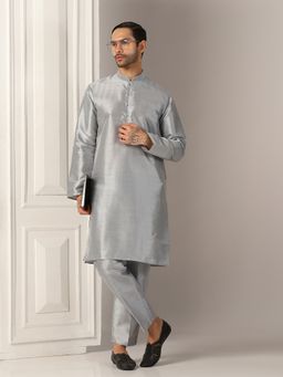 TAHVO - Luxe Grey Kurta with Pant