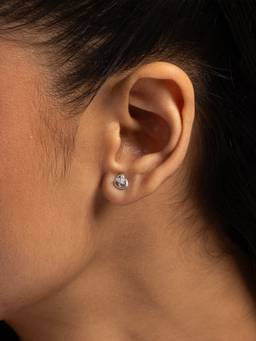 Shaya by CaratLane - White Eridanus Earrings In 925 Silver
