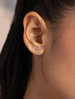 Shaya by CaratLane - White Prism Dew Drops Earrings in 925 Silver 925 Silver
