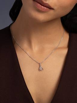 Shaya by CaratLane - White Sabik Pendant in 925 Silver