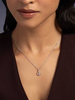 Shaya by CaratLane - White Izar Pendant in 925 Silver