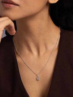 Shaya by CaratLane - White Chara Pendant in 925 Silver