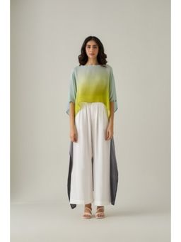 No Grey Area - Multi-Colour Ombre High Low Kaftan Top