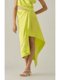 No Grey Area - Green Draped Skirt