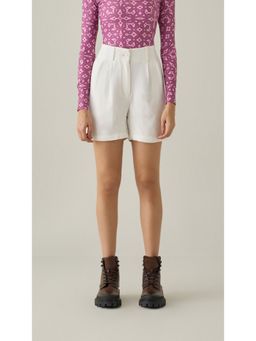 No Grey Area - White Bollywood Shorts