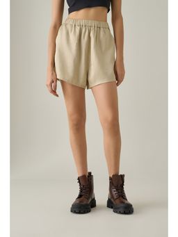 No Grey Area - Beige Shorts