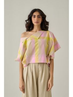 No Grey Area - Multi-Colour Madras Top