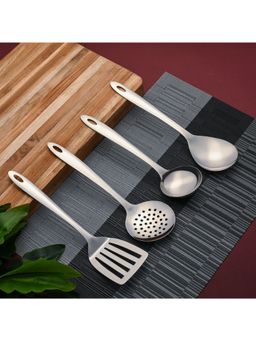 FNS - Montavo By Fns Amazon Stainless Steel Serving Tools Set of 4