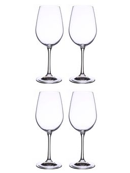 Bohemia Crystal - Set of 4 Viola Crystal Wine Glass Lead Free 350 Ml