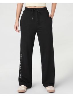 Bewakoof - Women's Black Typography Trackpant