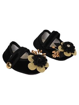 Coco Candy - Ethnic Velvet Booties- Black