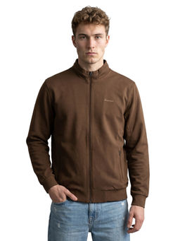Monte Carlo - Black Solid Cotton Blend Regular Jacket