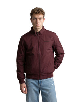 Monte Carlo - Wine Solid Polyester Blend Regular Jacket