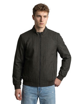 Monte Carlo - Brown Stripes Wool Regular Jacket