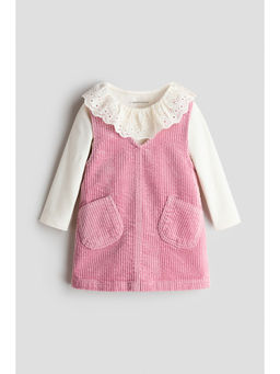 H&M - Girls Pink 2-piece dress and top set