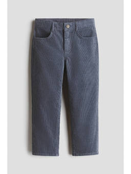 H&M - Boys Grey Relaxed Fit Corduroy trousers