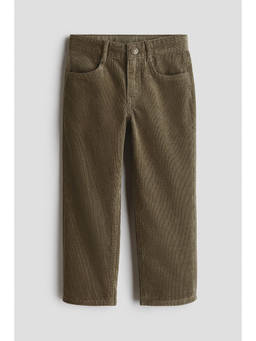 H&M - Boys Olive Relaxed Fit Corduroy trousers