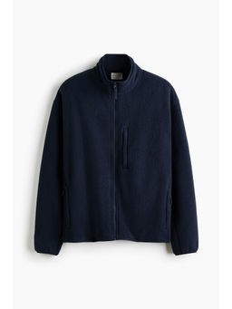 H&M - Men Blue Regular Fit Teddy jacket