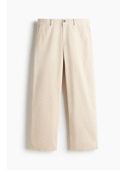 H&M - Men Beige Relaxed Fit Corduroy trousers