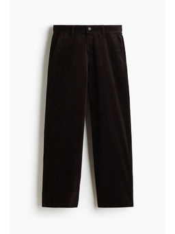 H&M - Men Brown Relaxed Fit Corduroy trousers