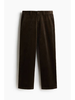 H&M - Men Green Relaxed Fit Corduroy trousers