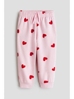 H&M - Girls Pink Brushed-inside joggers