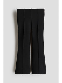 H&M - Girls Black Flared Ponte di Roma leggings