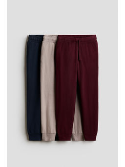H&M - Boys Multi-Color 3-pack cotton joggers