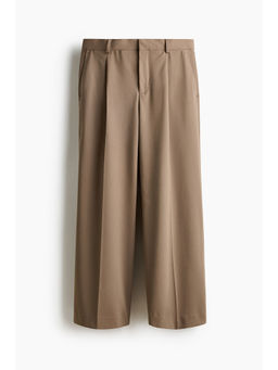 H&M - Men Beige Loose Fit Suit trousers