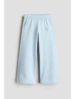 H&M - Girls Blue Straight-leg brushed-inside joggers