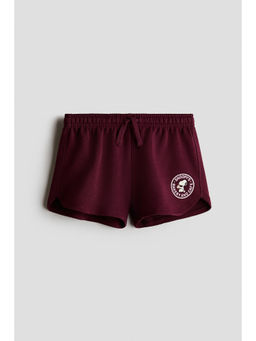 H&M - Girls Red Print-motif sweatshorts