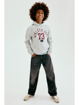 H&M - Boys Black Loose Fit Barrel Jeans