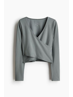 H&M - Girls Green Sports wrap top