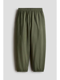 H&M - Girls Green Crinkled balloon Joggers