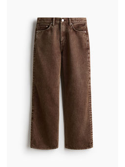 H&M - Men Brown Loose Straight Jeans