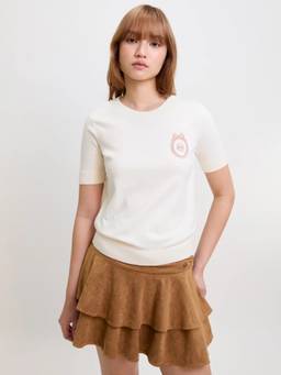 Pomelo - Knit Tee - Ivory