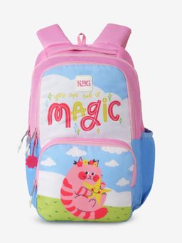 WILDCRAFT - Unisex Spark 18 Magic Kitty Pink Backpack (14-16 Years)
