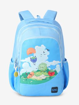 WILDCRAFT - Unisex Doodle 27 Fun Veggie Blue Backpack (14-16 Years)