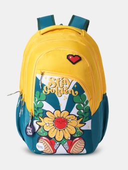 WILDCRAFT - Unisex Charm 38 Stay Golden Yellow Backpack (14-16 Years)