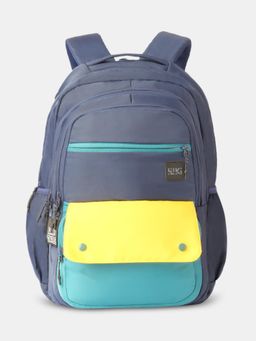 WILDCRAFT - Unisex Hustle 42 Block Navy Blue Backpack (14-16 Years)
