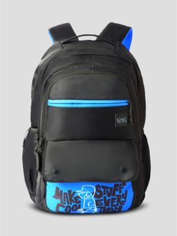 WILDCRAFT - Unisex Hustle 42 Cool Stuff Black Backpack (14-16 Years)