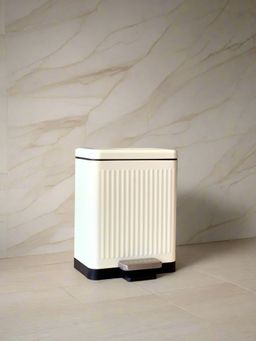 Mason Home - White Kairo Metallic Dustbin