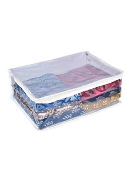 Premsons - White Saree Cover with Zip (Pack Of 2)