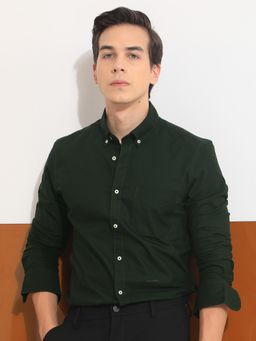 Rare Rabbit - Auxfo Solid Shirt Green