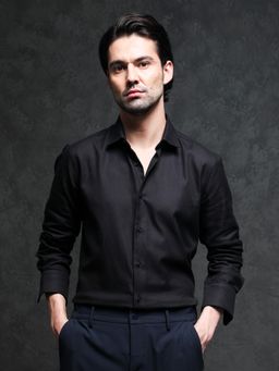 Rare Rabbit - Cosa 1 Houndstooth Shirt Black