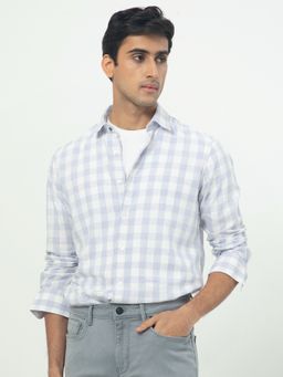 Rare Rabbit - Cutro Full Sleeves Checks Shirt Blue
