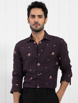 Rare Rabbit - Mali Floral Print T-Shirt Purple