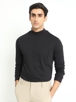 Rare Rabbit - Mania Essential High Neck Sweatshirt Black