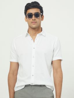 Rare Rabbit - Rissa Solid Shirt White